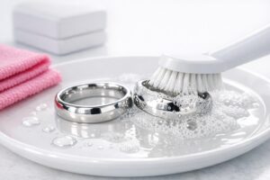Mehr über den Artikel erfahren Trauringe pflegen: 7 häufige Fehler vermeiden