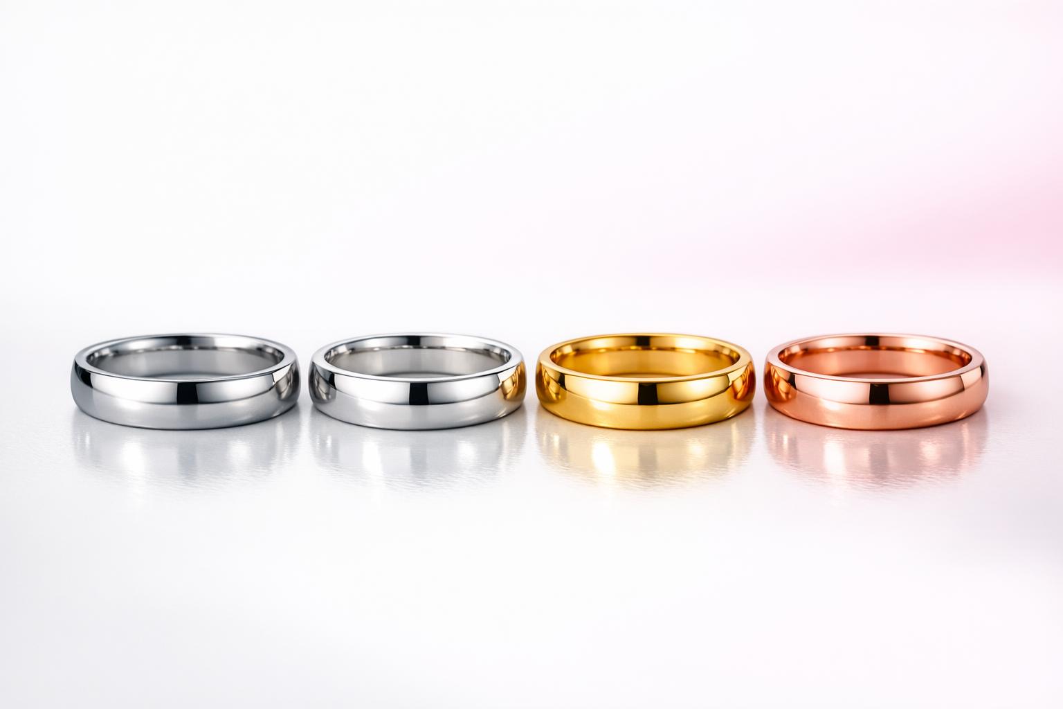 Mehr über den Artikel erfahren Platin, Weißgold, Gelbgold oder Roségold: Welches Material ist für Trauringe am besten?