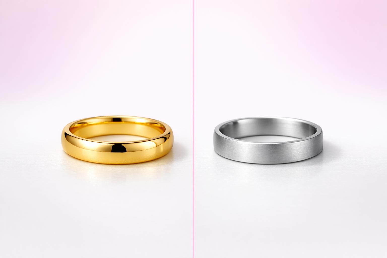 Mehr über den Artikel erfahren Welches Edelmetall für Eheringe? Gold vs. Platin